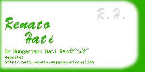 renato hati business card